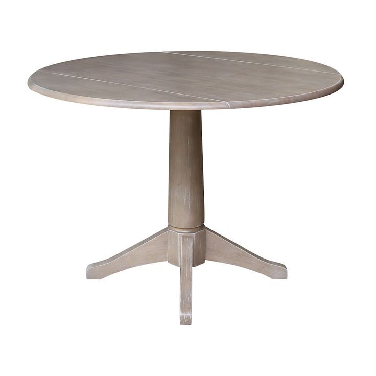 Well Known International Concepts Alexandra Drop Leaf Pedestal Table With Gray Drop Leaf Tables (View 7 of 20)