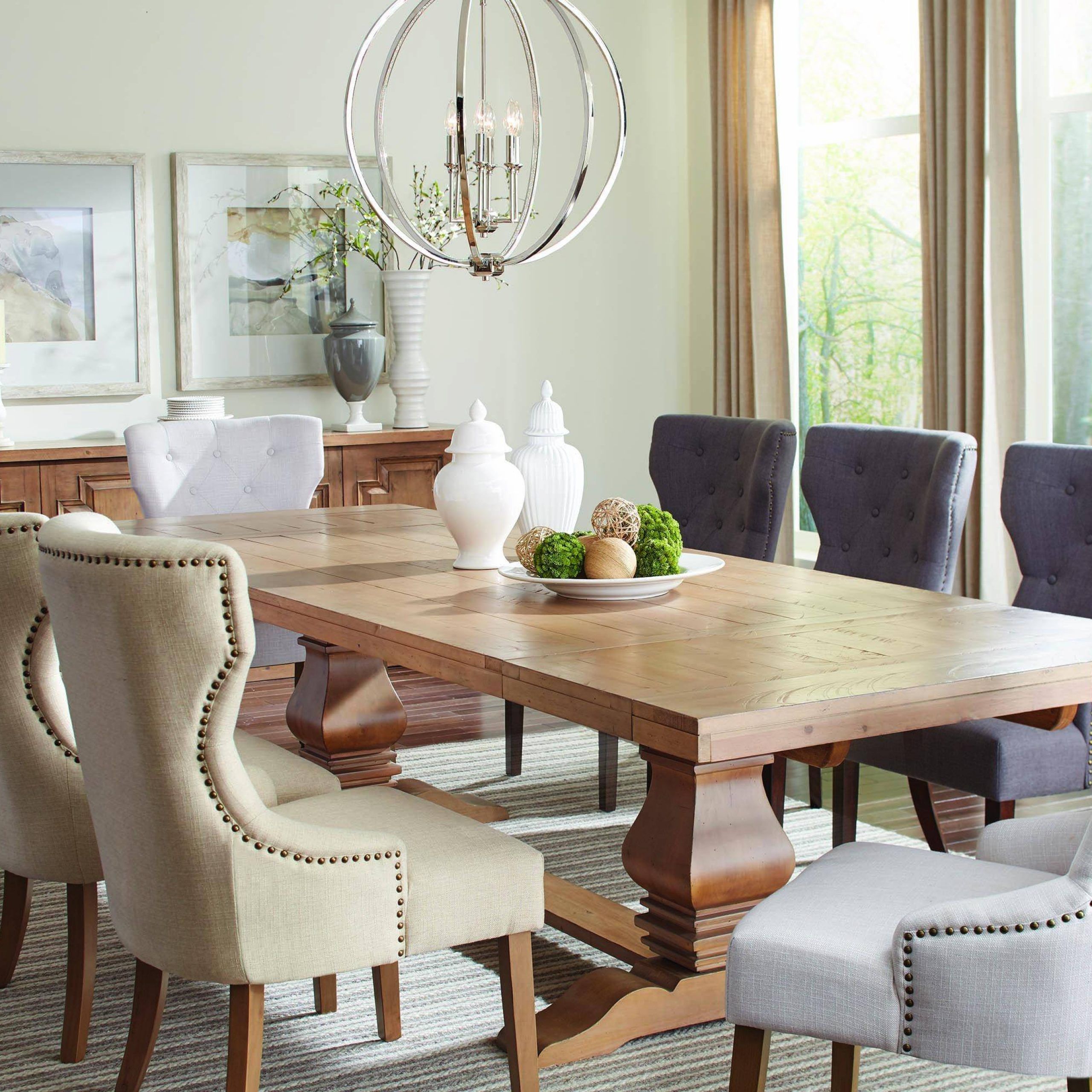 Well Known Transitional Gray Wood Dining Table Florencecoaster With Regard To Gray Dining Tables (View 4 of 20)
