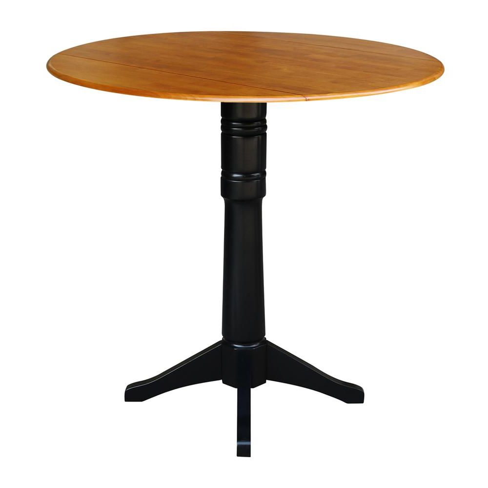 Well Liked 42" Round Dual Drop Leaf Pedestal Table –  (View 8 of 20)
