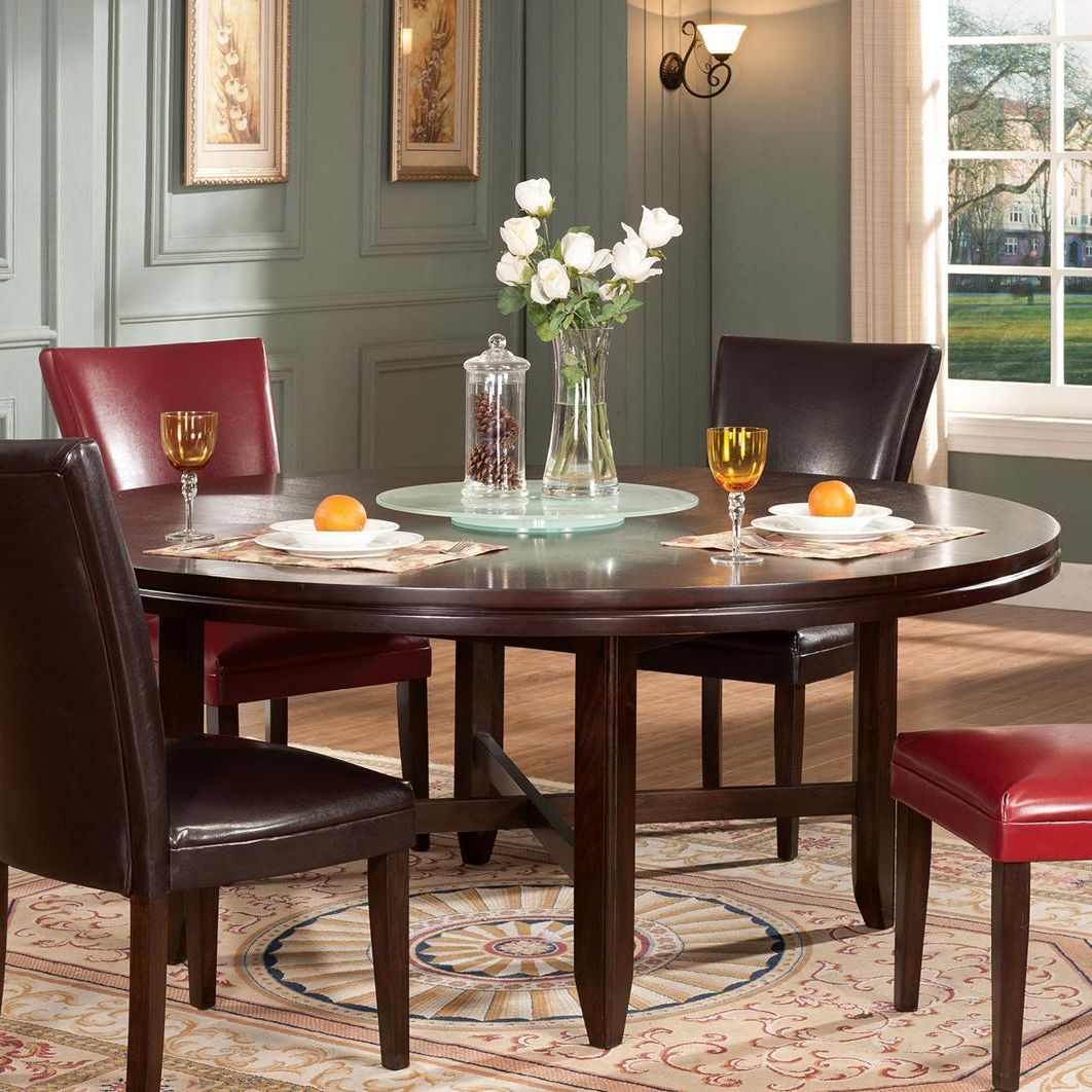 Well Liked Steve Silver Hartford 72" Round Contemporary Dining Table With Regard To Silver Dining Tables (View 10 of 20)