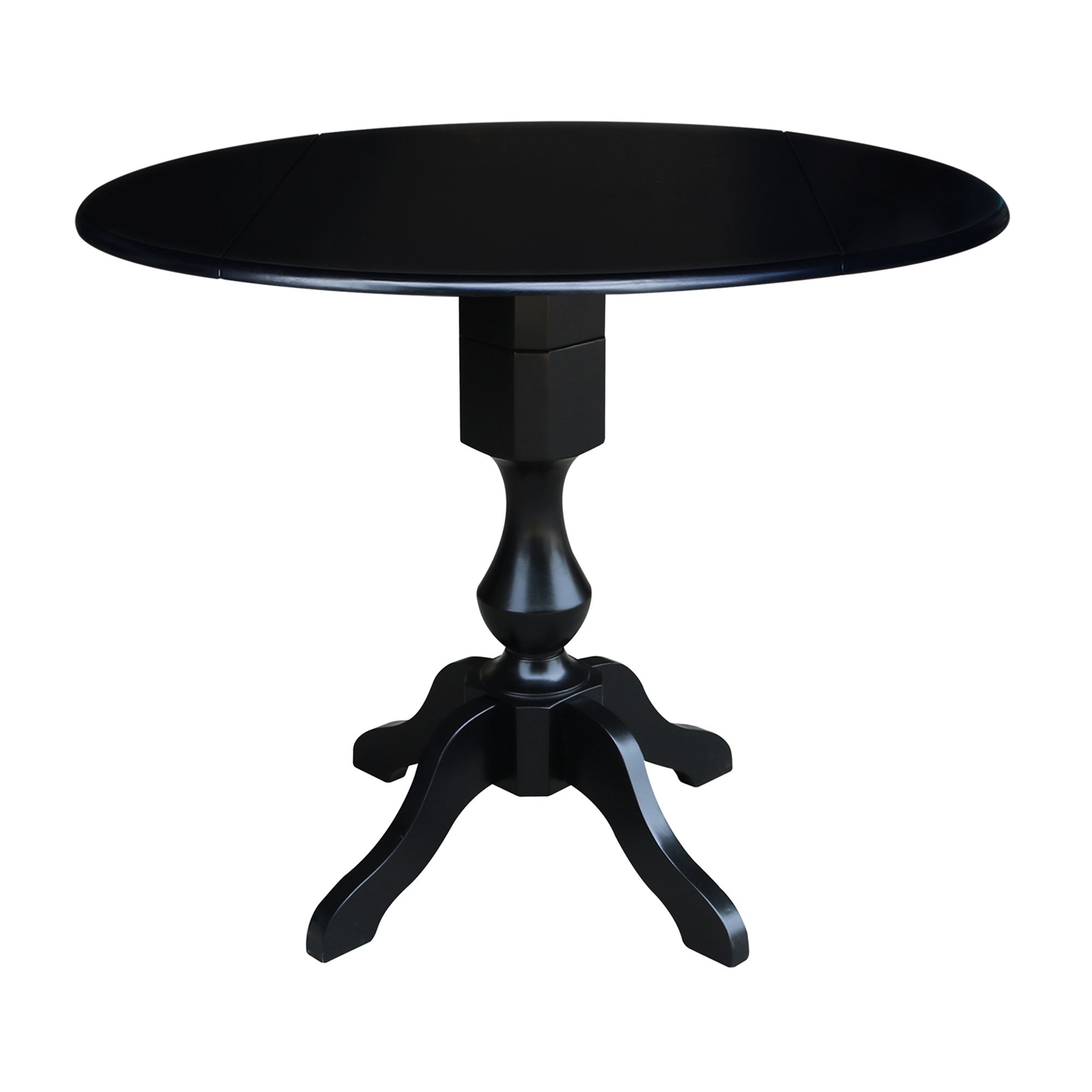 Widely Used 42" Round Dual Drop Leaf Pedestal Table,  (View 1 of 20)