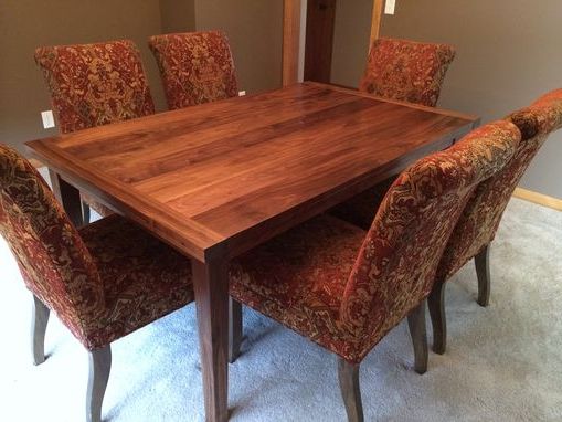 Widely Used Dark Walnut And Black Dining Tables With Custom Made Black Walnut Dining Tablerugged Cross Fine (View 6 of 20)