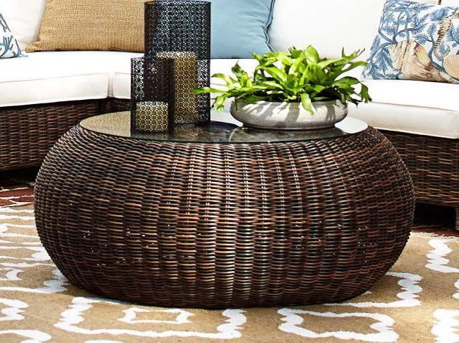 14 Large Square Wicker Coffee Table Inspiration Inside 2020 Wicker Coffee Tables (Gallery 17 of 20)