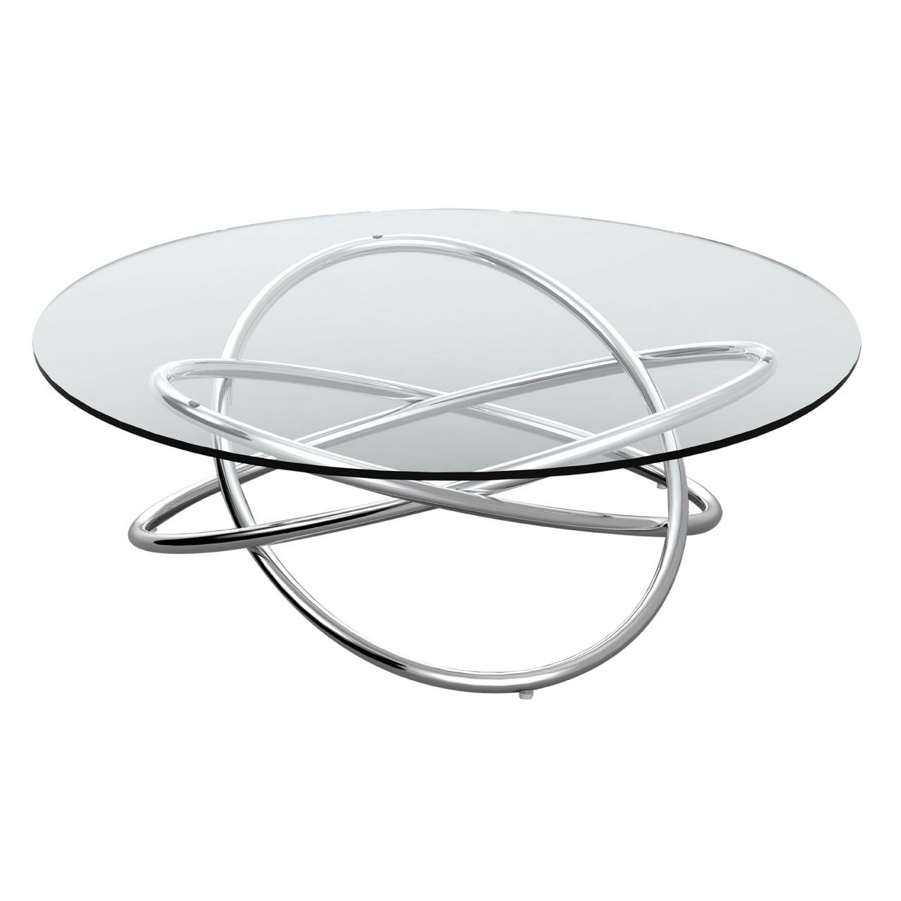 2019 Clear Glass Top Cocktail Tables With Regard To Orb Stainless Steel And Clear Tempered Glass Coffee Table (View 16 of 20)