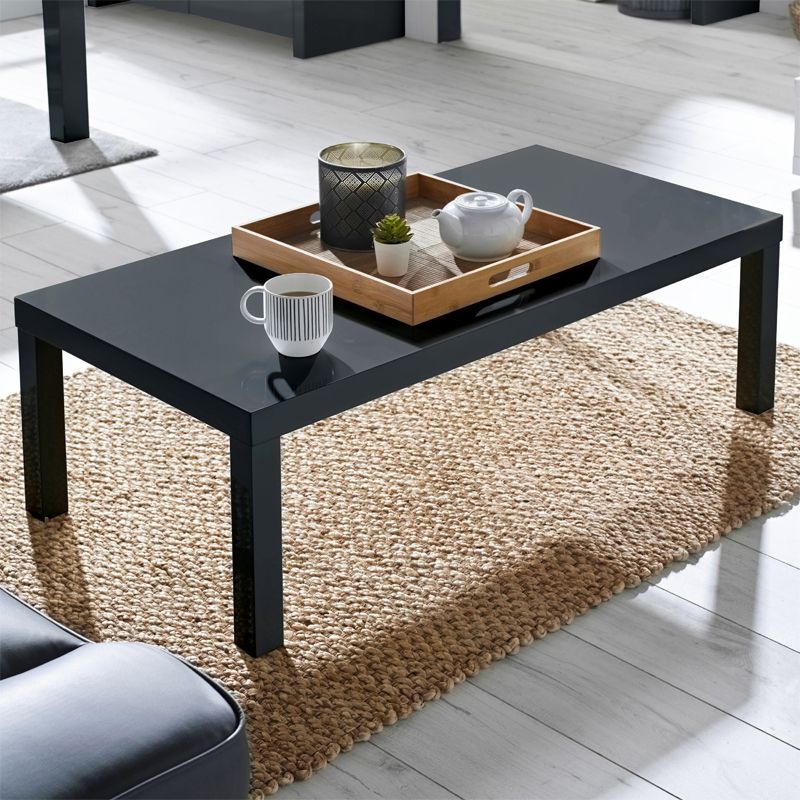 2019 Gray And Black Coffee Tables Intended For Puro Grey High Gloss Coffee Table – Home Store Living (View 1 of 20)