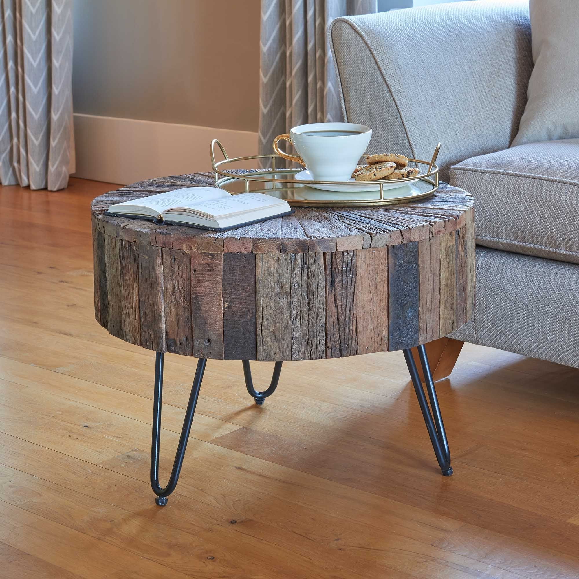 2019 Natural Mango Wood Coffee Tables Intended For Round Mango Wood Coffee Table (View 14 of 20)