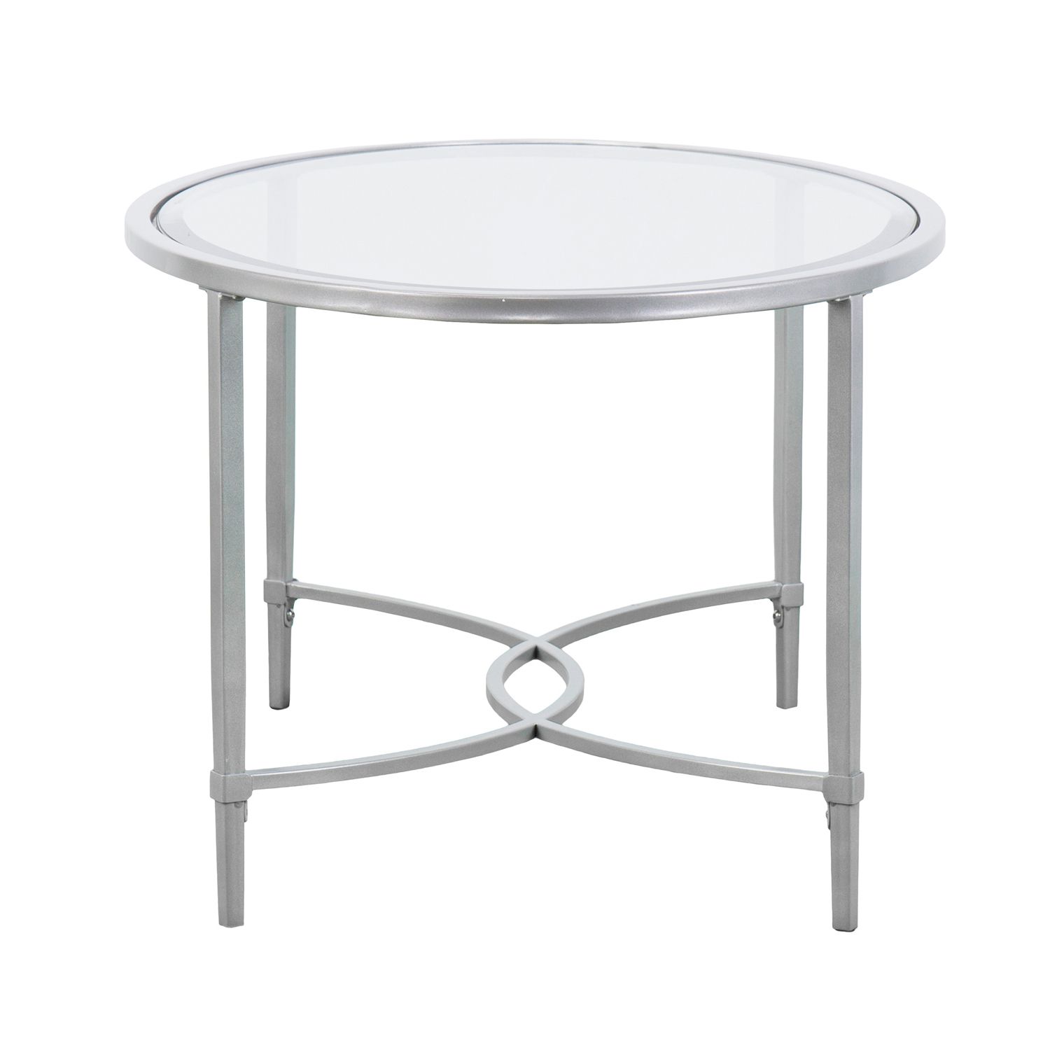 2020 Antique Silver Aluminum Coffee Tables In Hillcrest Silver Metal Oval Coffee Table – Pier1 (Gallery 1 of 20)