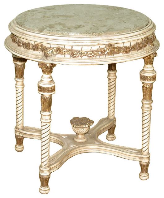 2020 Cream And Gold Coffee Tables For Consigned Antique Cream French Style Ornate Occasional (View 17 of 20)