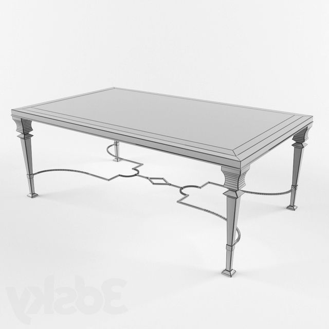 3d Models: Table – Lido Wrought Iron Cocktail Table Throughout Trendy Wrought Iron Cocktail Tables (Gallery 16 of 20)