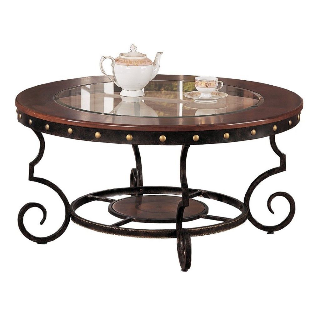 5 Best Wrought Iron Coffee Tables – Iron Legs For A Strong For 2020 Oak Wood And Metal Legs Coffee Tables (Gallery 17 of 20)