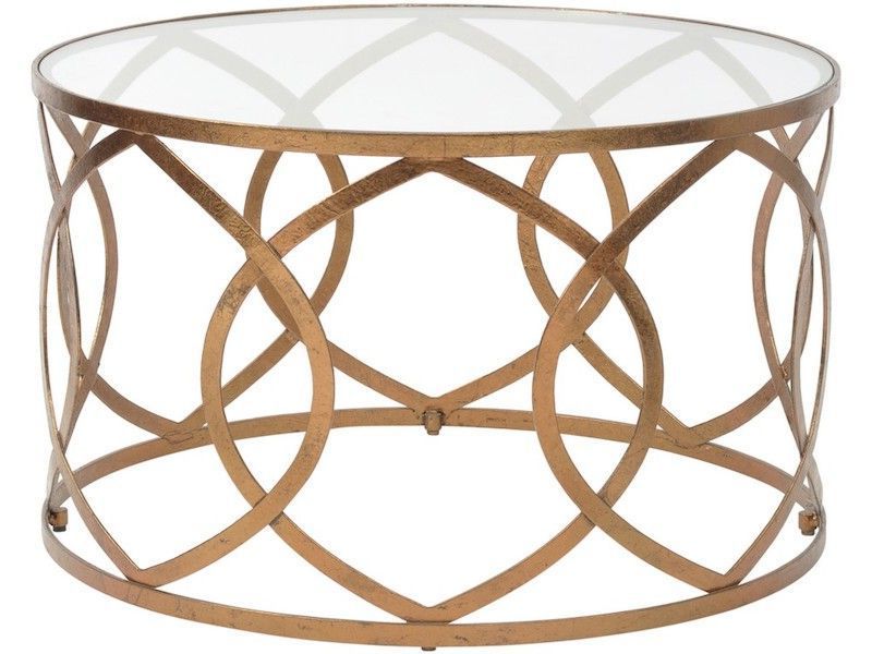 A Modern Round Glass Side Table Featuring An Ordnate In 2019 Leaf Round Coffee Tables (View 1 of 20)