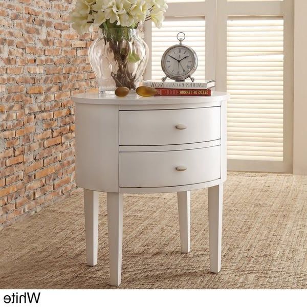 Aldine 2 Drawer Oval Wood Accent Tableinspire Q Bold In Trendy 2 Drawer Oval Coffee Tables (View 14 of 20)