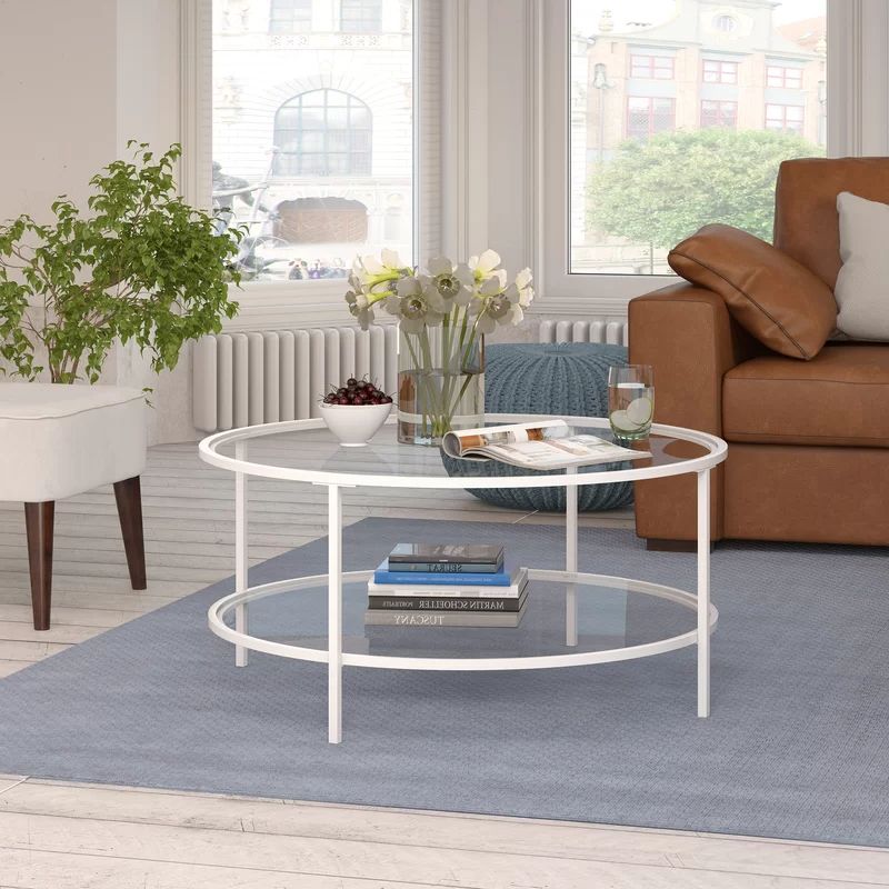 Andover Mills Magdalen Coffee Table With Storage & Reviews Throughout Most Current Geometric White Coffee Tables (Gallery 20 of 20)