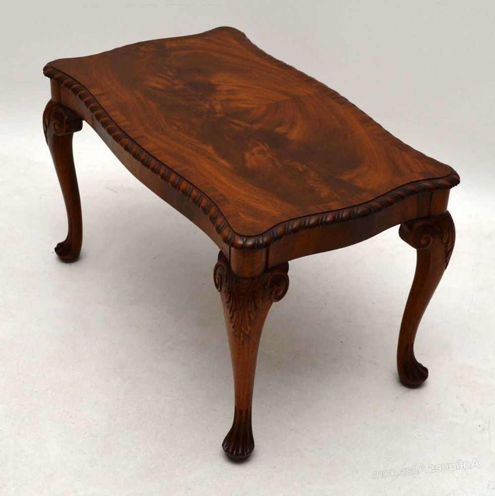 Antique Mahogany Coffee Table – Antiques Atlas Inside Well Known Vintage Coal Coffee Tables (Gallery 20 of 20)