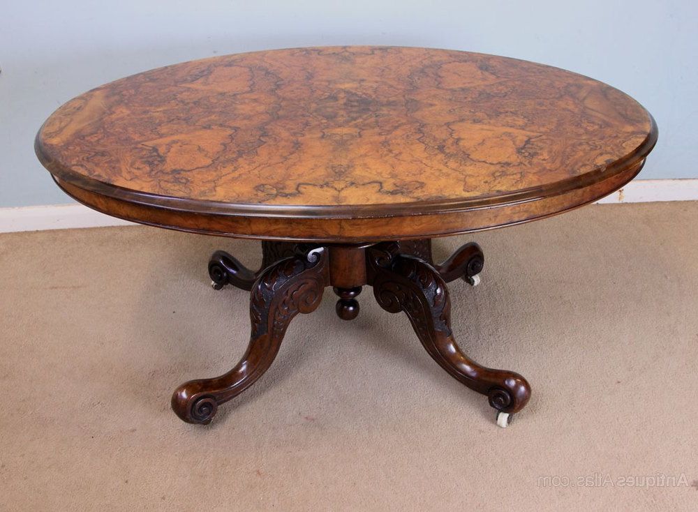 Antique Victorian Burr Walnut Coffee Table – Antiques Atlas In Preferred Vintage Coal Coffee Tables (Gallery 13 of 20)