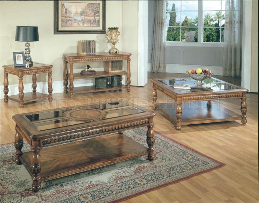 Antique Vintage Dark Pecan Traditional Coffee Table W/options Inside Popular Warm Pecan Coffee Tables (Gallery 17 of 20)