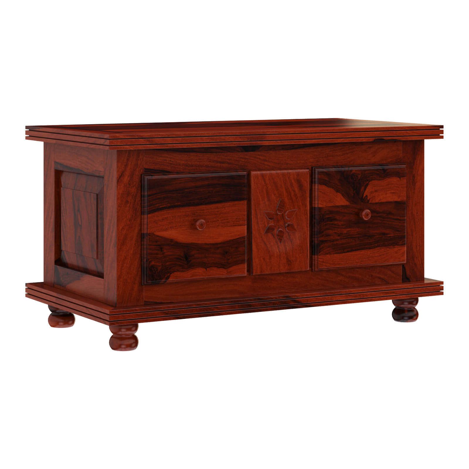 Arca Rustic Solid Wood 2 Drawer Storage Cocktail Coffee Table Throughout Favorite 2 Drawer Cocktail Tables (Gallery 2 of 20)