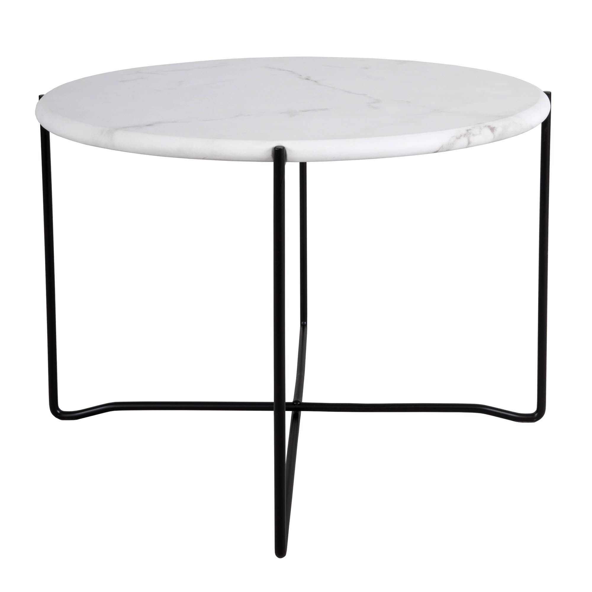 Azzate Round Coffee Table White Marble Pertaining To Popular White Stone Coffee Tables (View 5 of 20)