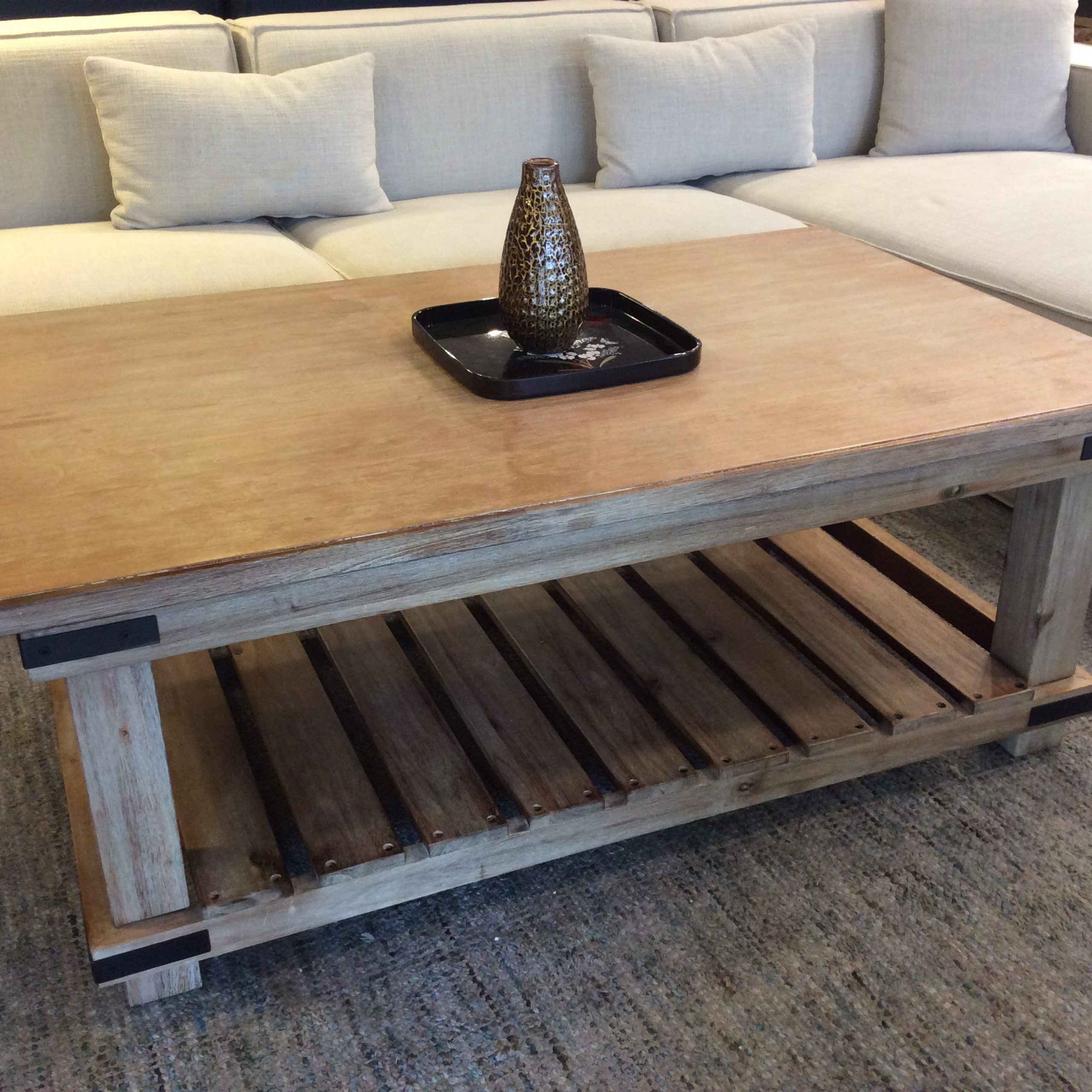 Beach Washed Coffee Table Sold – Ballard Consignment Regarding Well Known Oceanside White Washed Coffee Tables (Gallery 7 of 20)