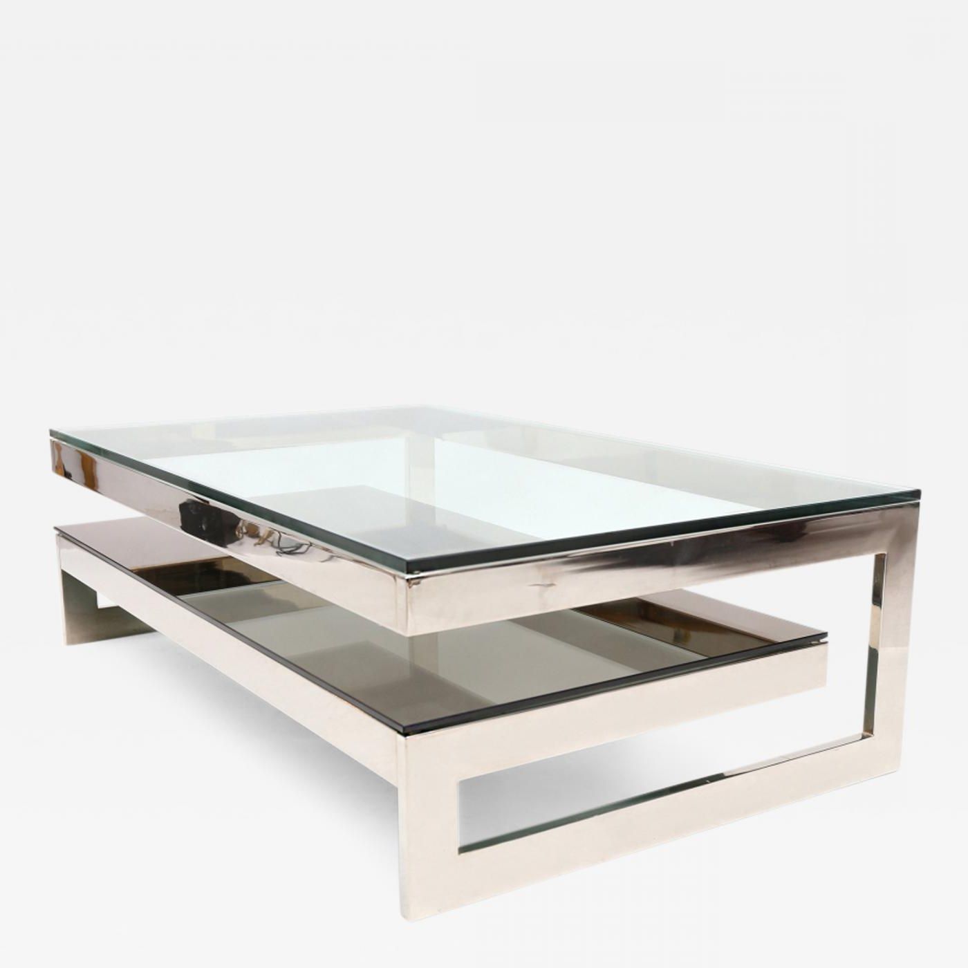 Belgo Chrome – Chrome G Coffee Table In Famous Chrome And Glass Modern Coffee Tables (View 17 of 20)