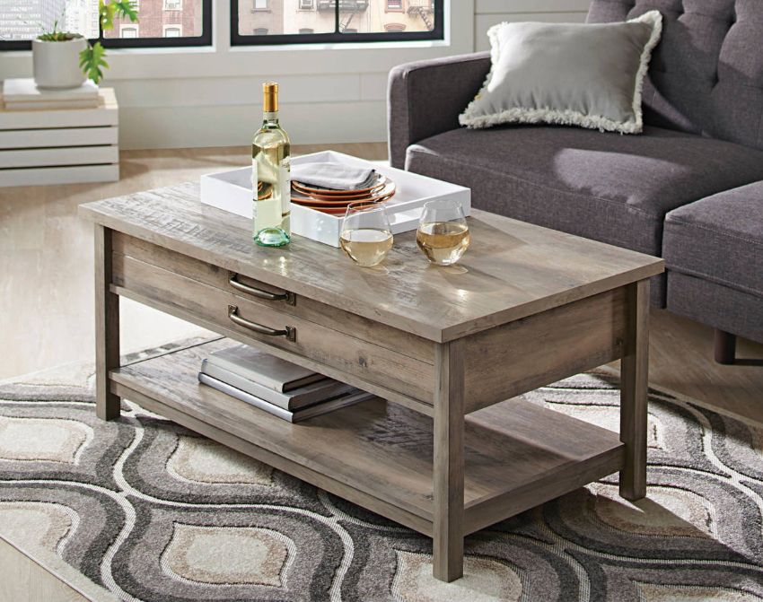 Better Homes & Gardens Modern Farmhouse Lift Top Coffee Intended For Famous Rustic Espresso Wood Coffee Tables (Gallery 4 of 20)
