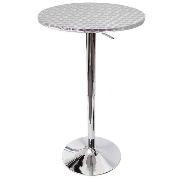 Bistro Polished Chrome Bar Table – Free Shipping Today With 2020 Polished Chrome Round Cocktail Tables (Gallery 19 of 20)