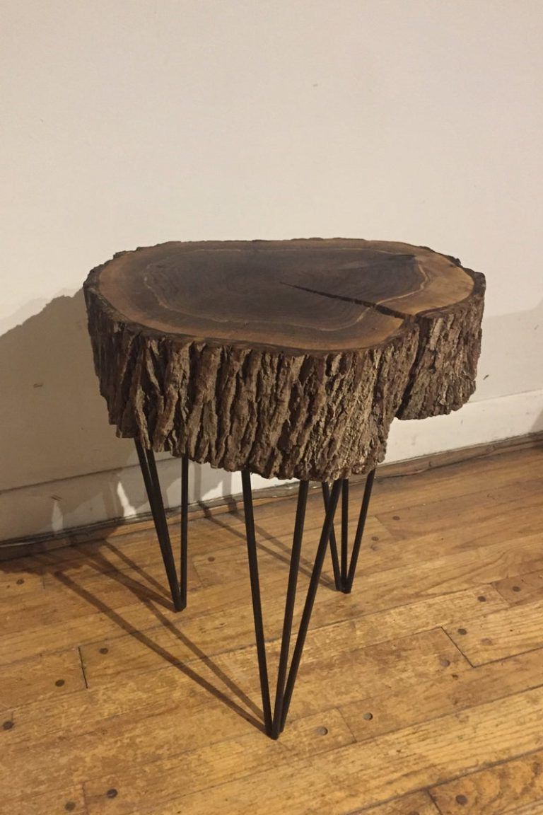 Black Walnut Stump Round Coffee Table – Woodify Canada Throughout Most Up To Date Aged Black Coffee Tables (Gallery 20 of 20)