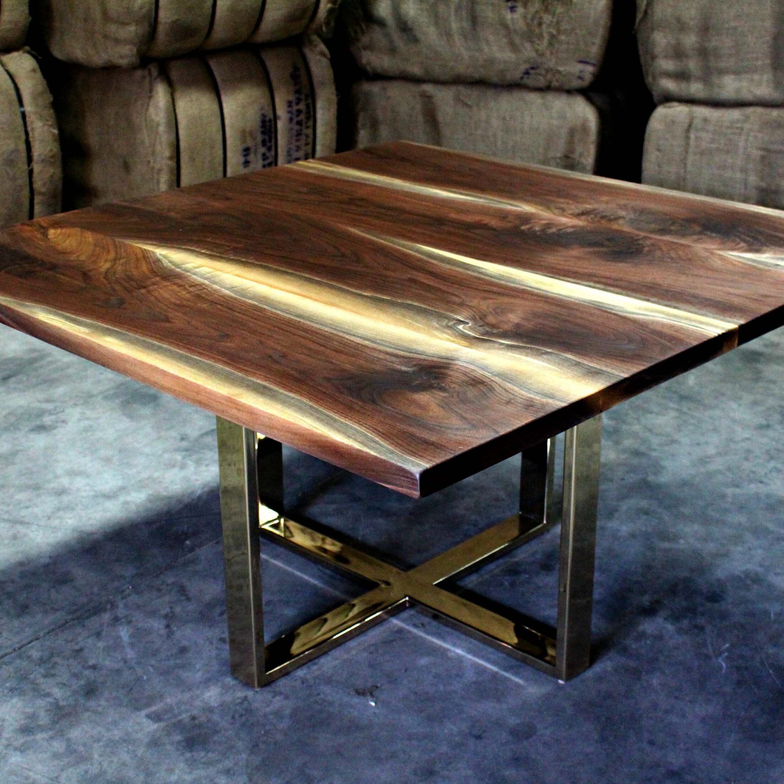Brass Brings New Elegance To Modern Walnut Tables Living Pertaining To Famous Dark Walnut Drink Tables (View 5 of 20)