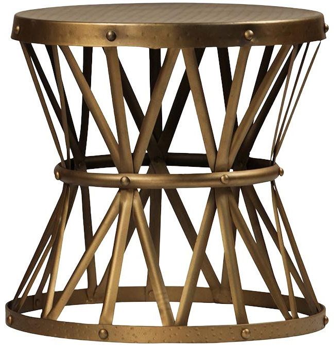 Brass Hammered Side Table (with Images) (Gallery 13 of 20)