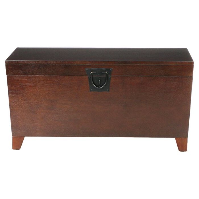 Charlton Home Bischoptree Storage Trunk Coffee Table Inside Trendy Walnut Wood Storage Trunk Cocktail Tables (Gallery 7 of 20)