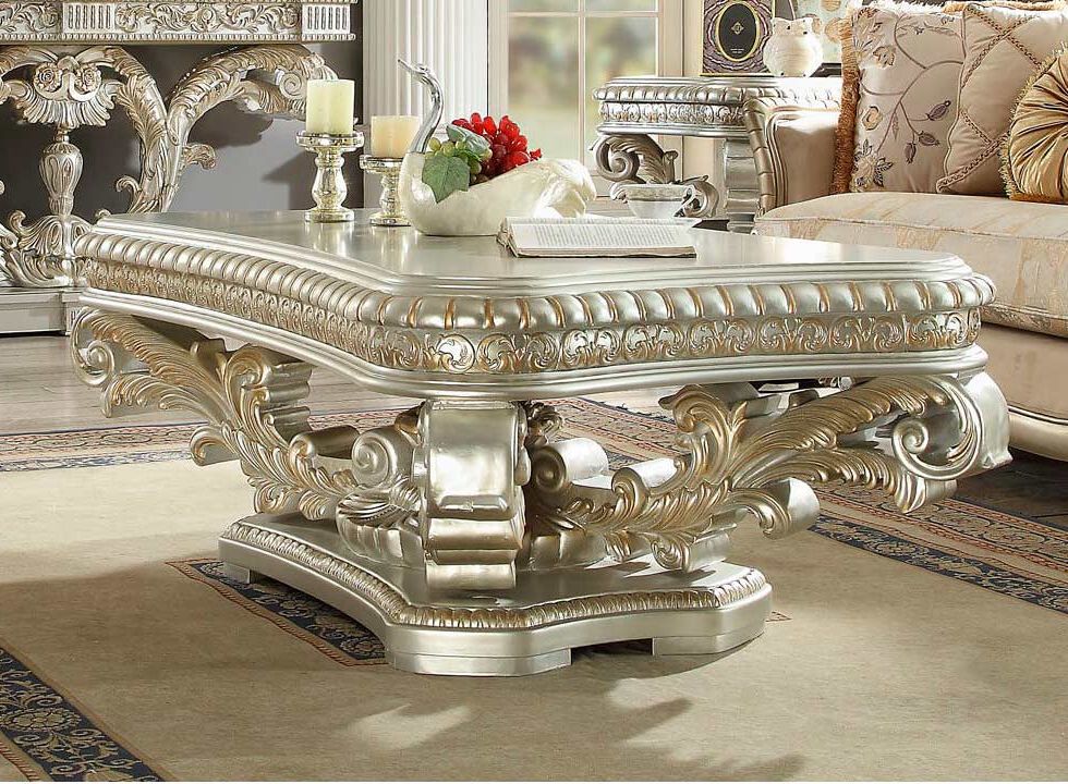 Classic Pertaining To Well Liked Antique Silver Metal Coffee Tables (Gallery 19 of 20)