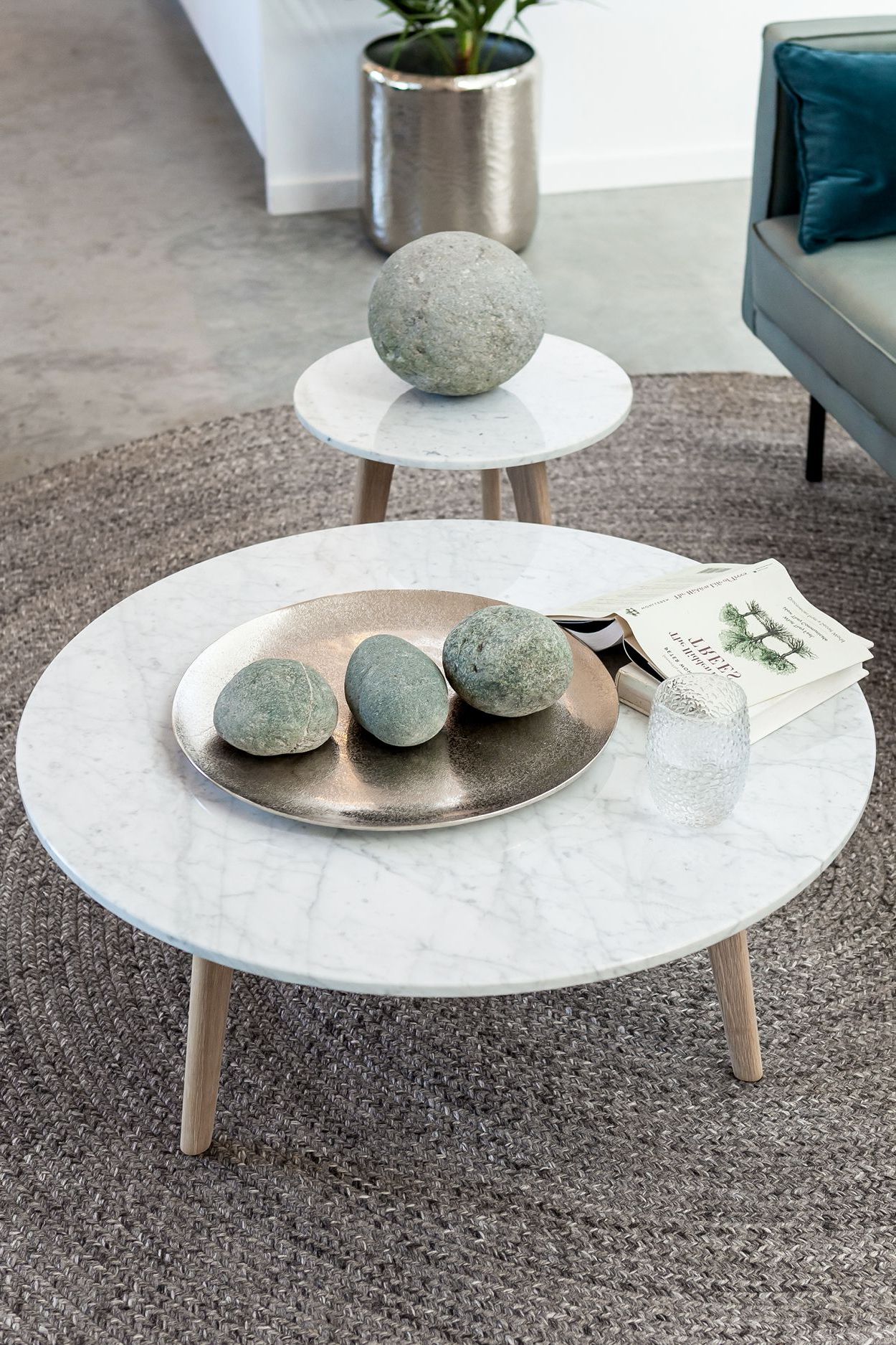 Coffee Table, Marble Round Coffee In Newest Light Natural Drum Coffee Tables (Gallery 12 of 20)
