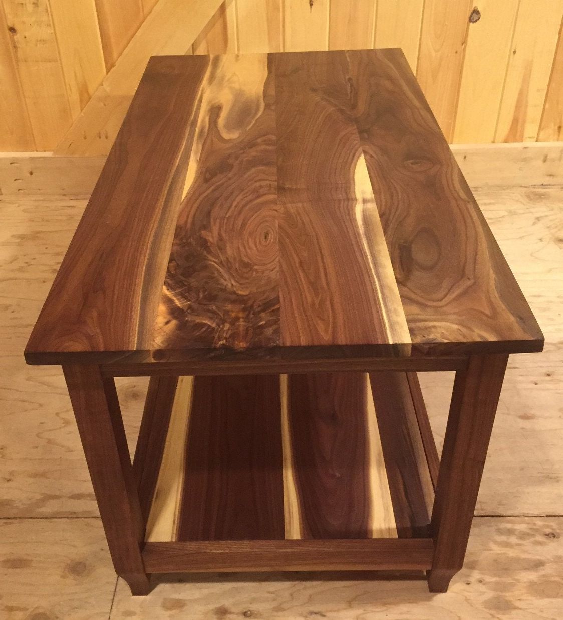 Coffee Table Of Walnut And Sapwood Pertaining To Trendy Hand Finished Walnut Coffee Tables (Gallery 18 of 20)