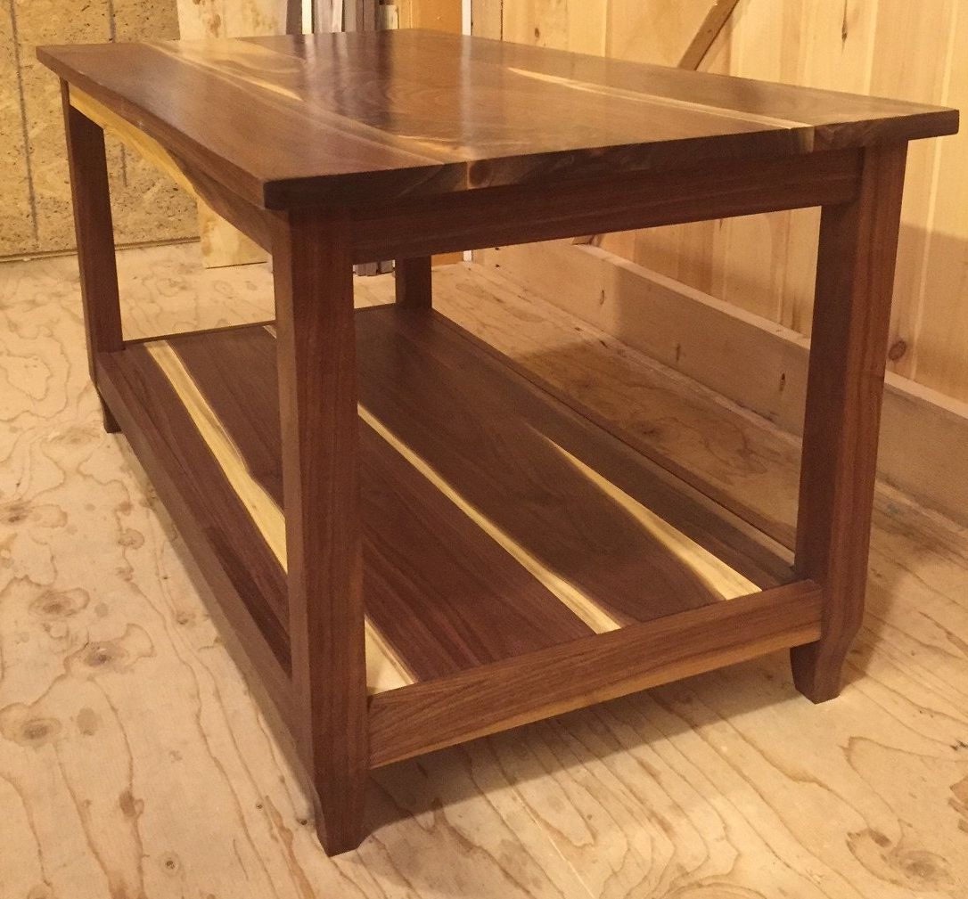 Coffee Table Of Walnut And Sapwood With Current Hand Finished Walnut Coffee Tables (Gallery 13 of 20)