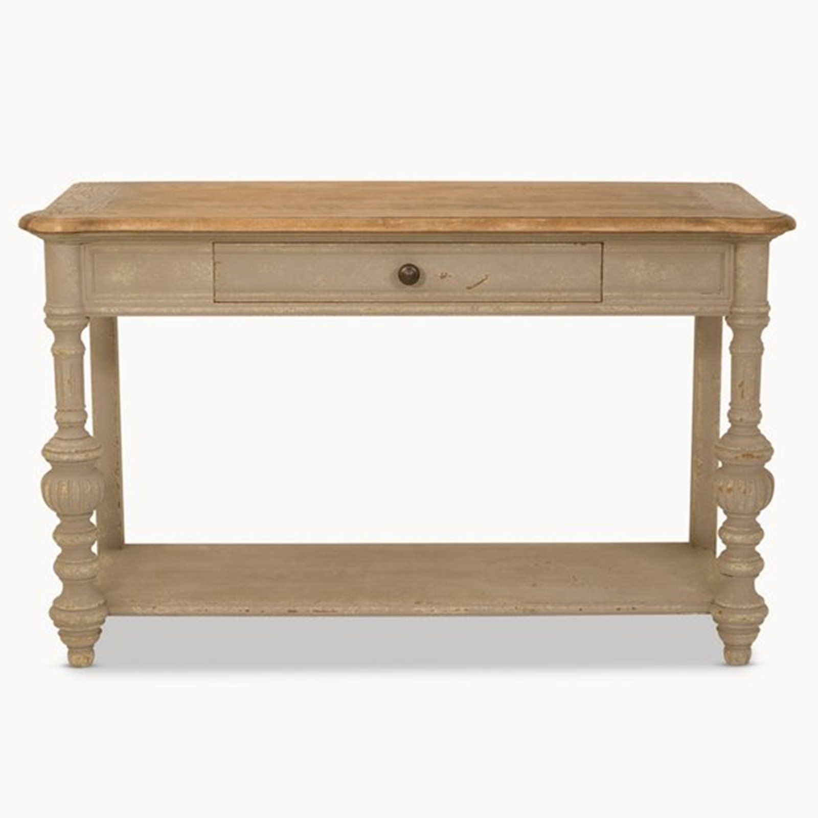 Colonial Grey Vintage Oak Console Table Pertaining To Famous Vintage Gray Oak Coffee Tables (View 9 of 20)