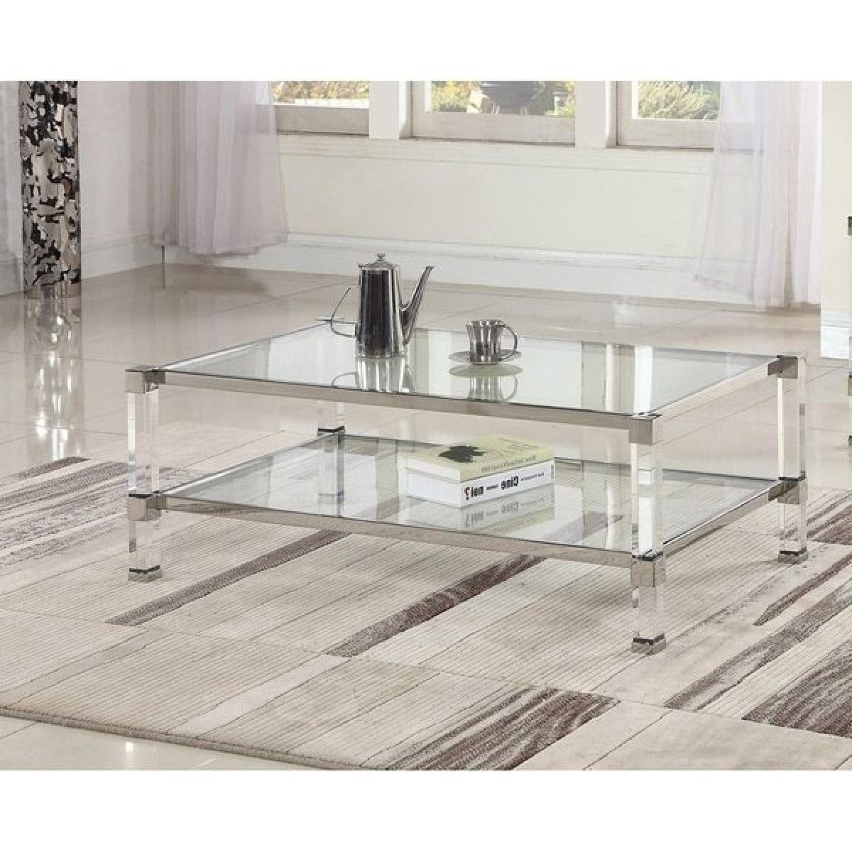 Contemporary & Luxury Furniture; Living Room, Bedroom,la Within Most Recent Acrylic Coffee Tables (View 16 of 20)