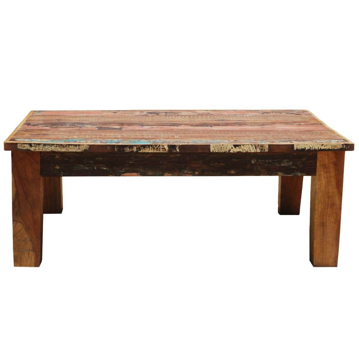 Culbertson Rustic Reclaimed Wood Rectangle Coffee Table With Well Known Barnwood Coffee Tables (Gallery 19 of 20)