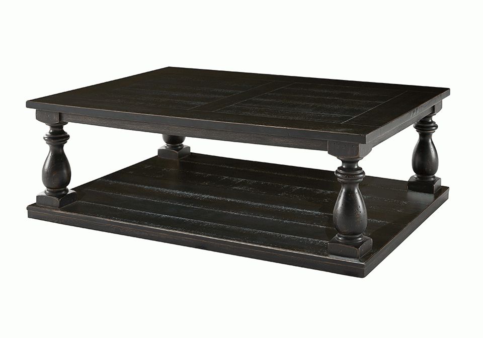 Current Caviar Black Cocktail Tables For Mallacar Black Rectangular Cocktail Table (Gallery 17 of 20)
