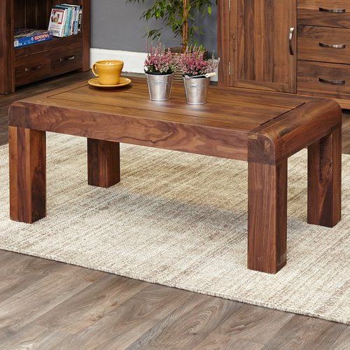 Current Rustic Walnut Wood Coffee Tables With Regard To Ebern Designs Aminah Coffee Table (View 4 of 20)