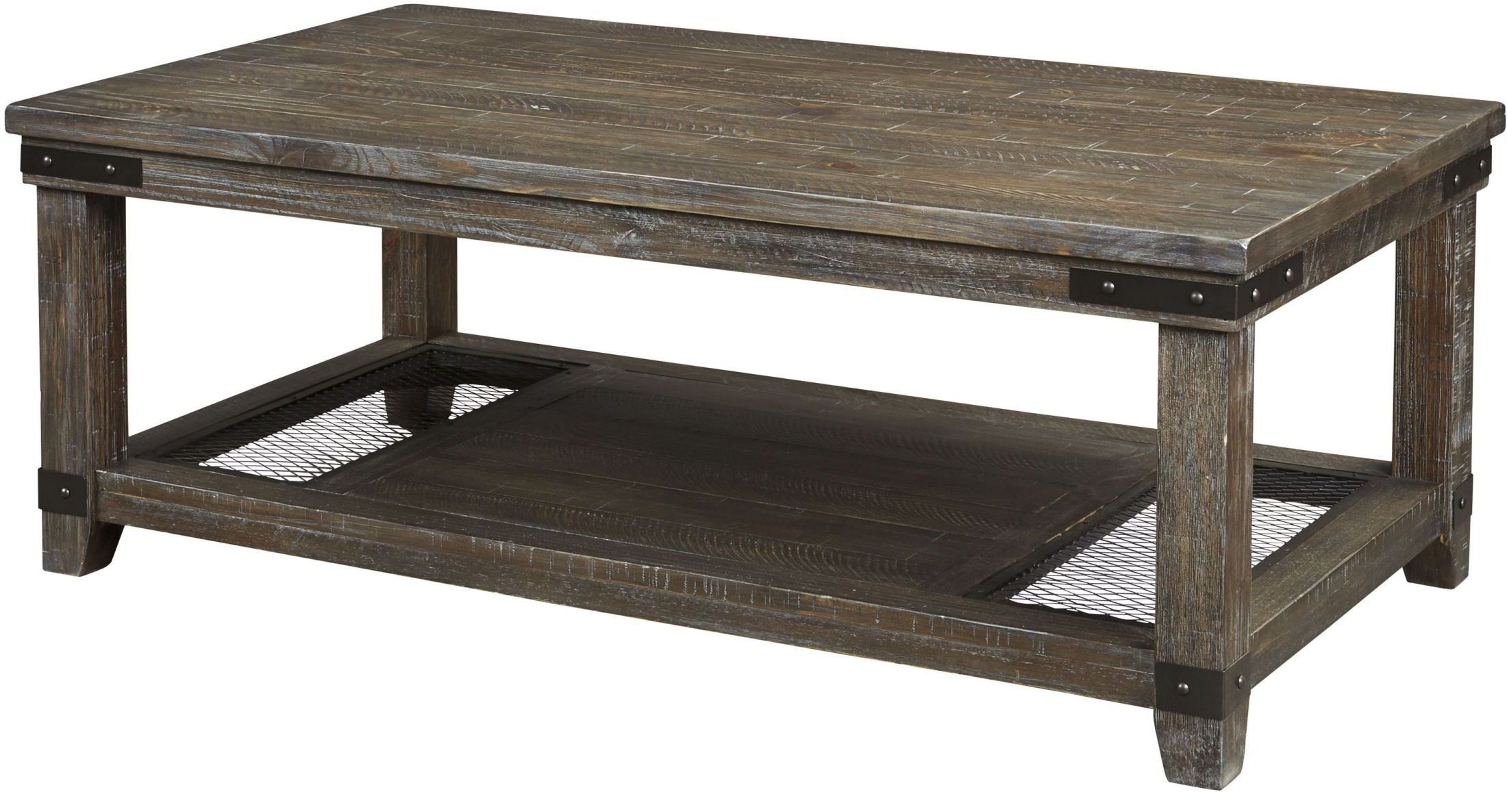 Danell Ridge Brown Rectangular Cocktail Table From Ashley With Most Recently Released Brown Cocktail Tables (View 5 of 20)