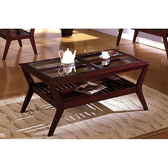 Dark Cherry Wood Coffee Table – Free Shipping Today Within Most Up To Date Espresso Wood And Glass Top Coffee Tables (Gallery 17 of 20)