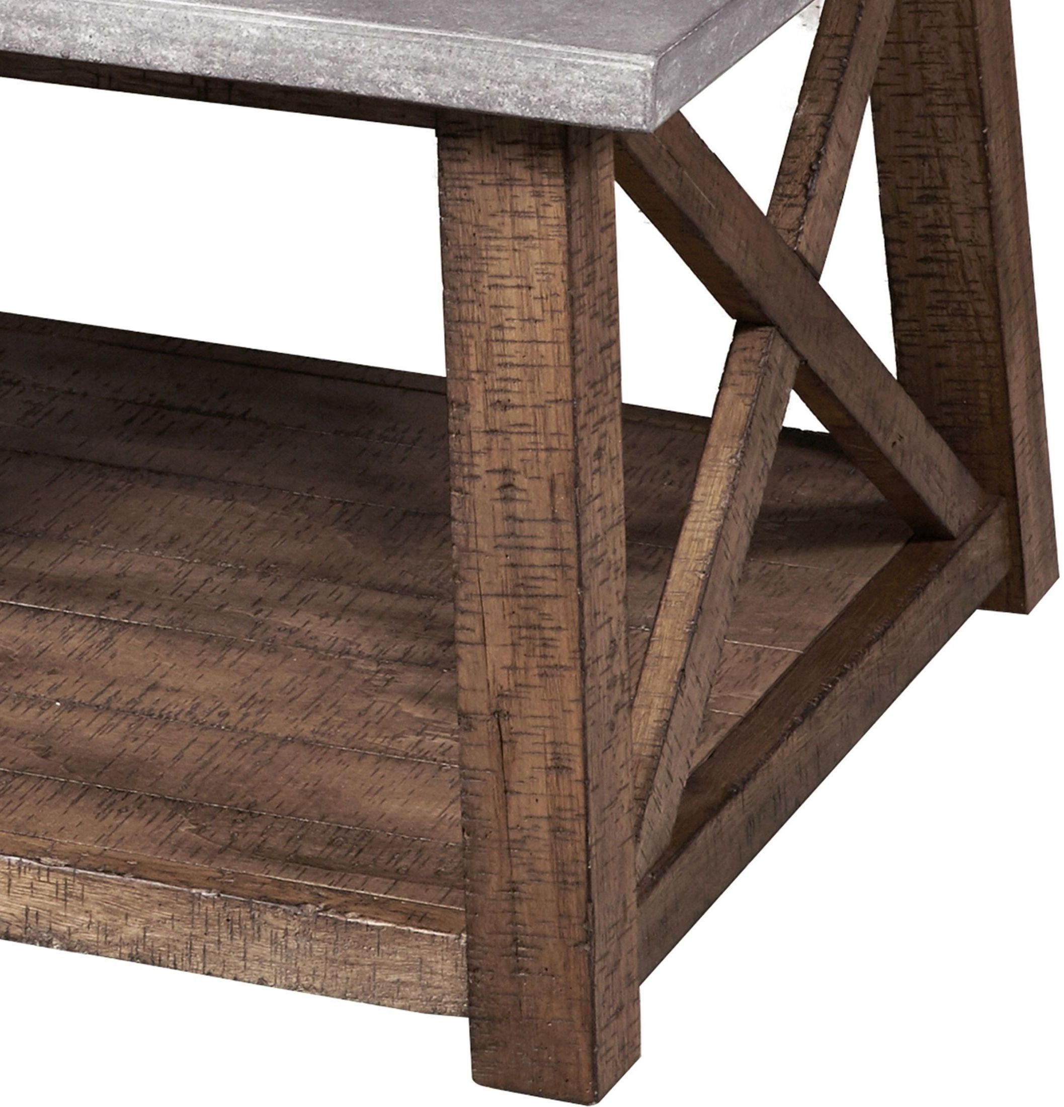 Distressed Brown Cocktail Table – 1stopbedrooms (View 17 of 20)