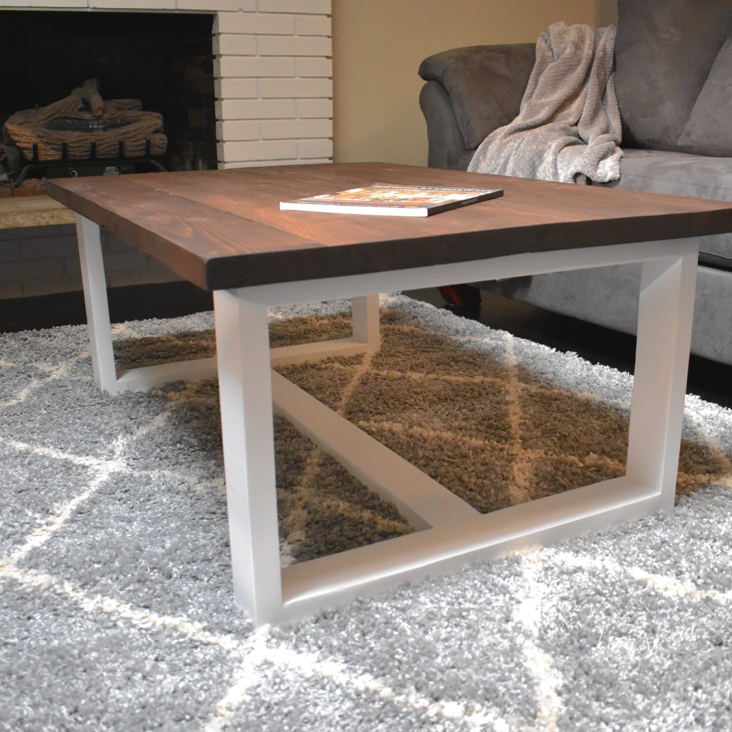 Diy Modern Farmhouse Coffee Table – The Crafted Maker Pertaining To Best And Newest Modern Farmhouse Coffee Tables (Gallery 7 of 20)