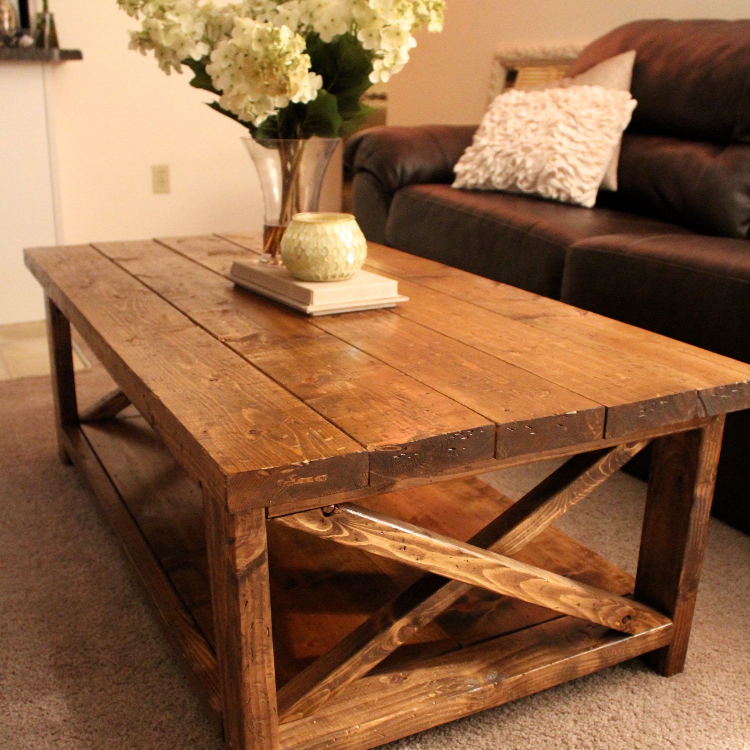 Diy Rustic Coffee Table Designs: Http://www.ana White For Most Popular Rustic Espresso Wood Coffee Tables (Gallery 6 of 20)