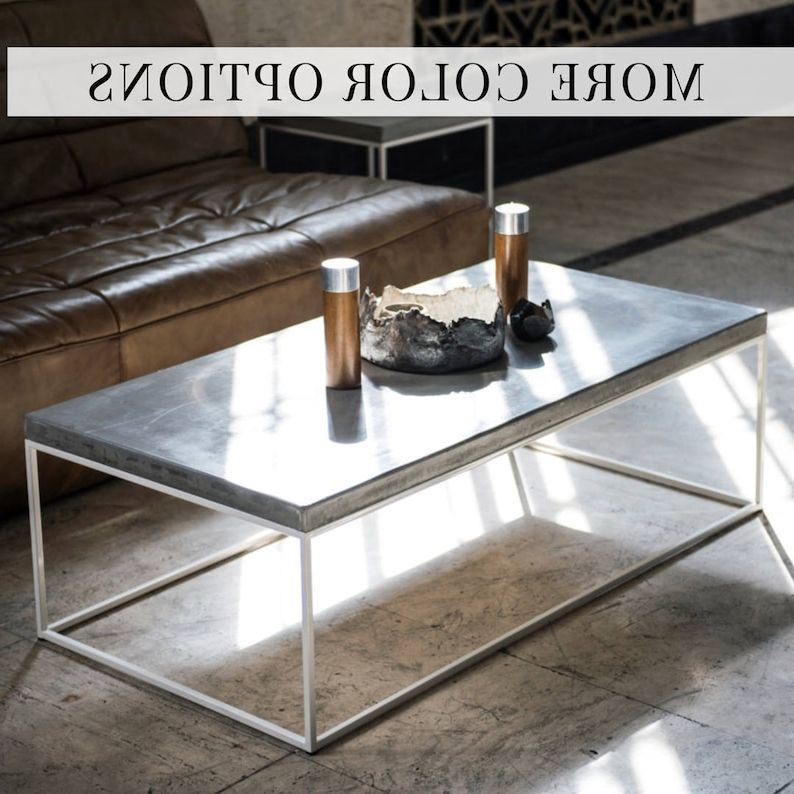 Etsy Intended For Favorite Modern Concrete Coffee Tables (View 7 of 20)