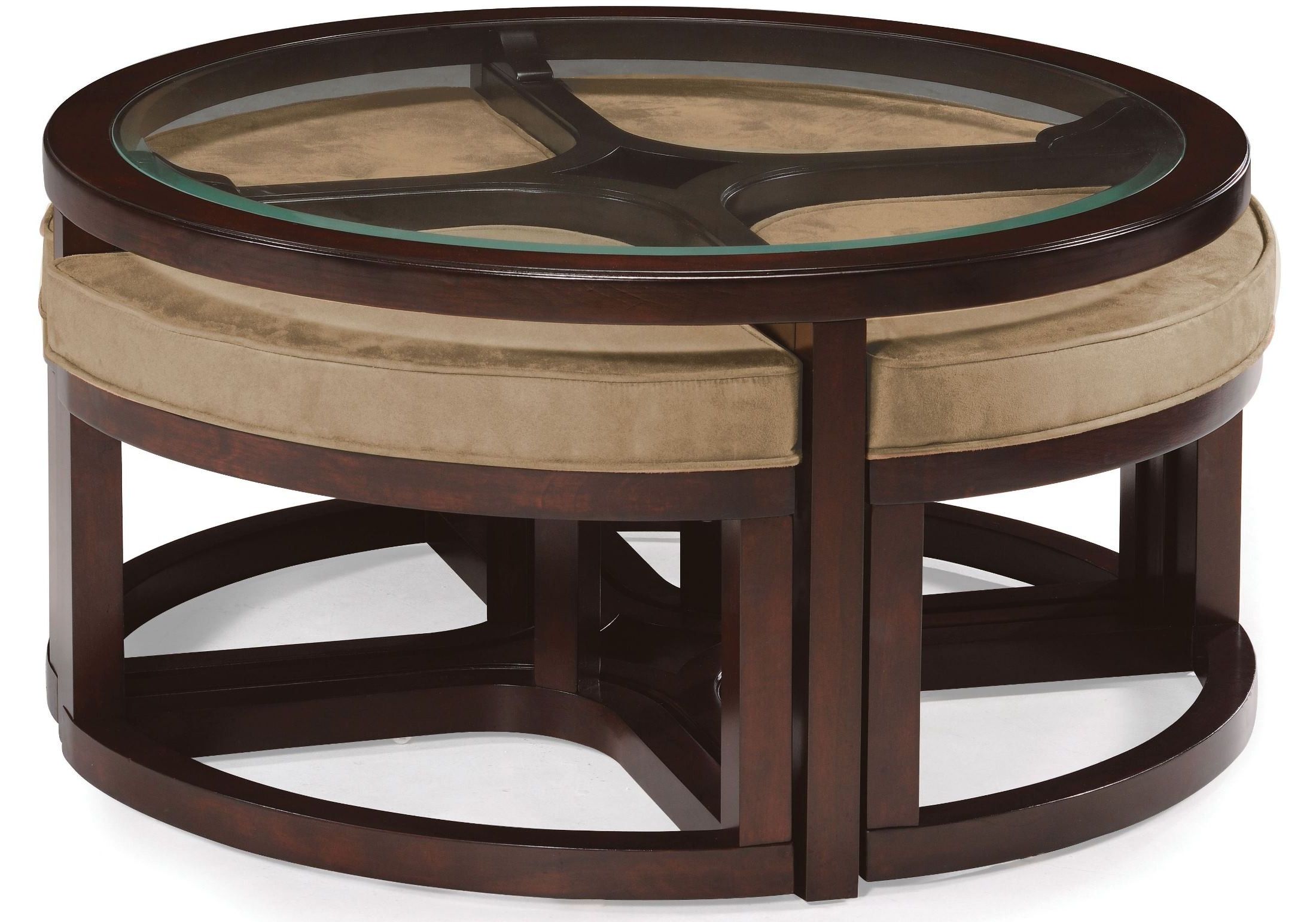 Famous Barnside Round Cocktail Tables In Juniper Round Cocktail Table With 4 Stools From Magnussen (Gallery 20 of 20)