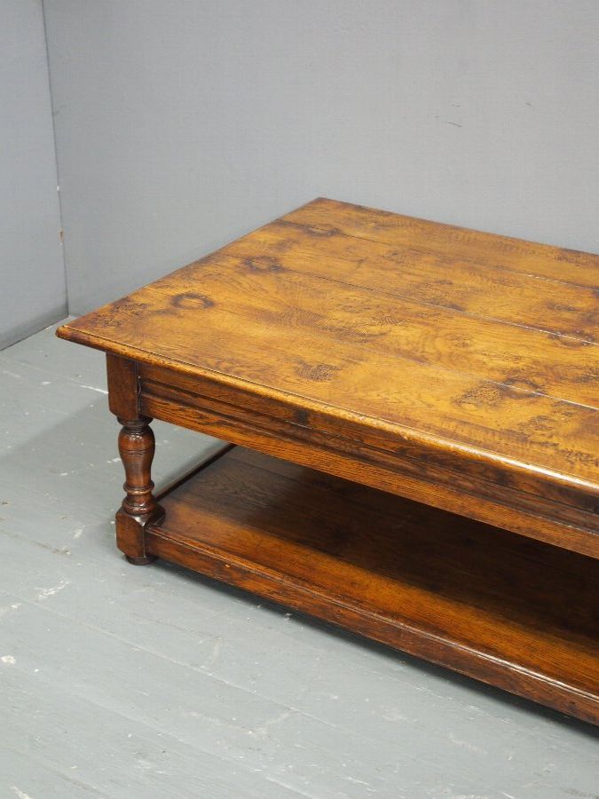 Famous Vintage Gray Oak Coffee Tables With Antique Solid Oak Coffee Table (Gallery 2 of 20)