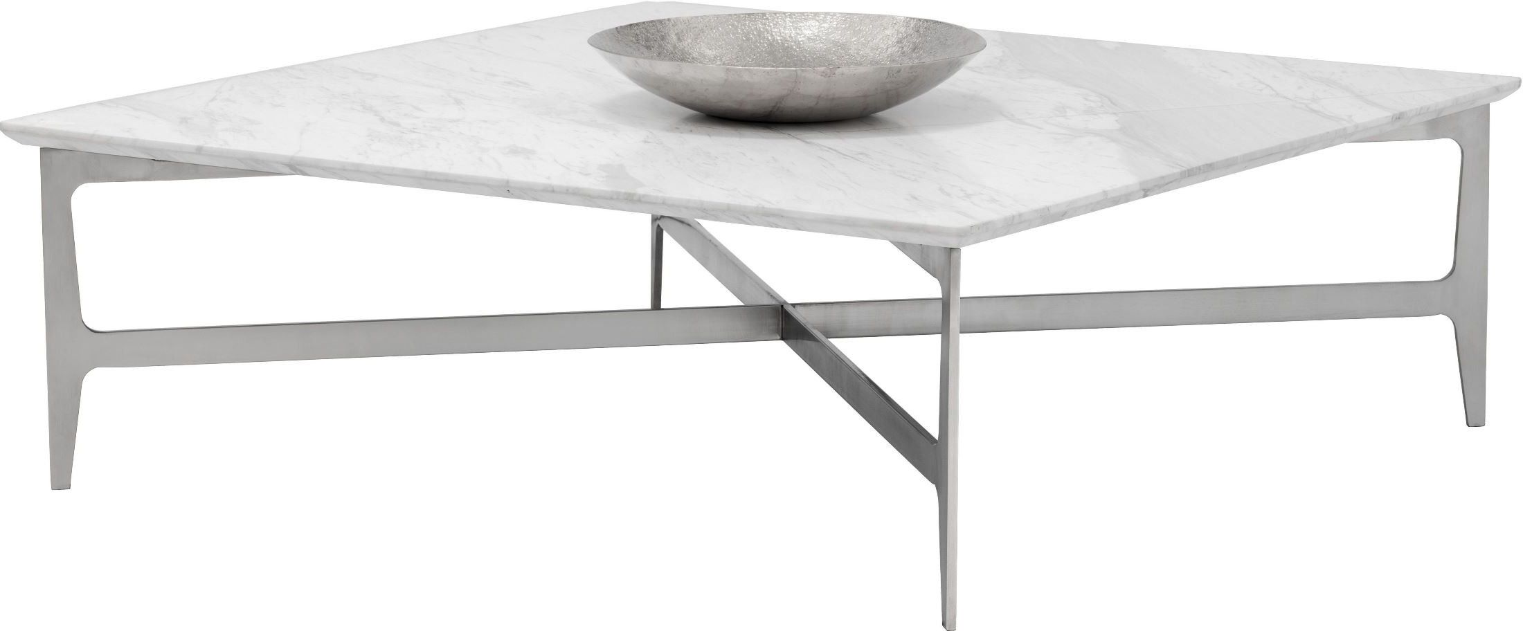 Famous White Stone Coffee Tables With Regard To Clearwater White Marble Square Coffee Table, 101503 (Gallery 19 of 20)