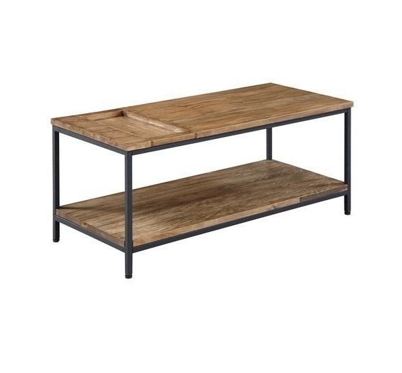 Fashionable 2 Shelf Coffee Tables Throughout Jual Furnishings 2 Shelf Coffee Table With Tray Top, Solid (View 5 of 20)