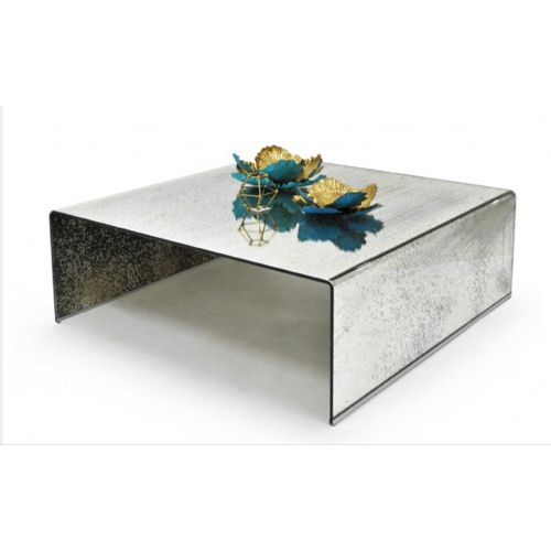 Fashionable Antique Silver Metal Coffee Tables Intended For Antique Silver Curved Glass Square Coffee Table (Gallery 10 of 20)